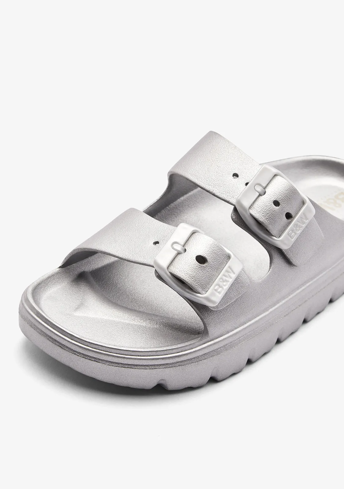 Silver Soft Bio Sandals