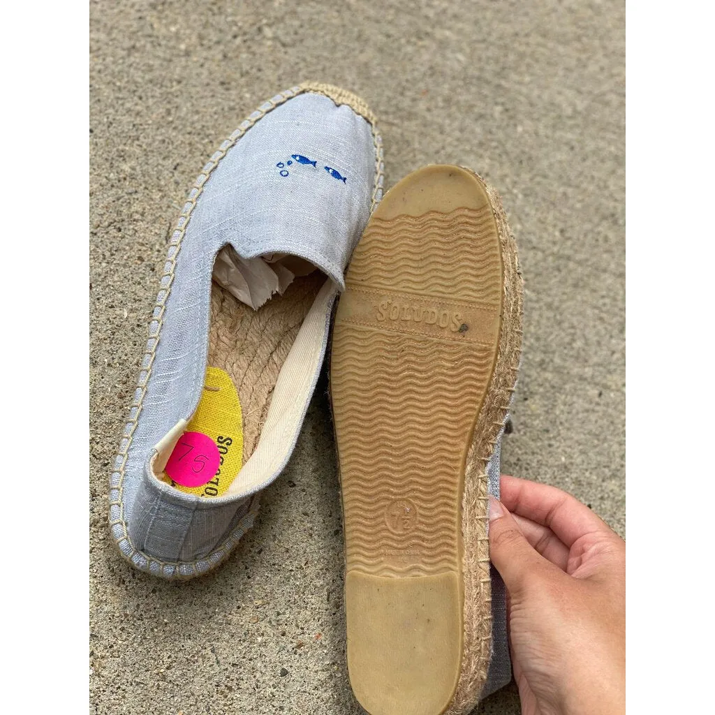 Soludos x Mary Matson Hungry Fish Platform Espadrilles - Size 7.5