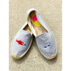 Soludos x Mary Matson Hungry Fish Platform Espadrilles - Size 7.5