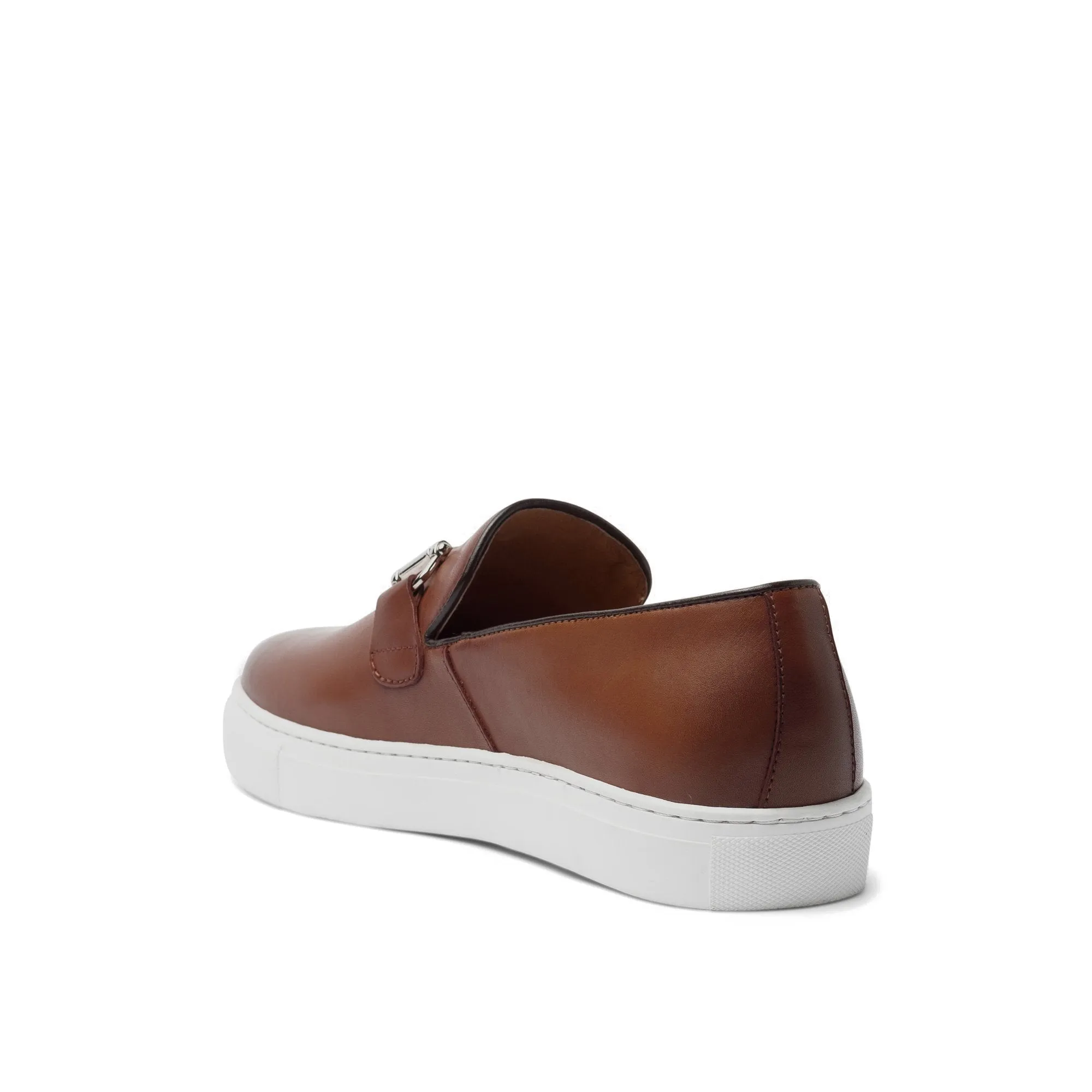 Tan Leather Alvin Horse Bit Sneakers