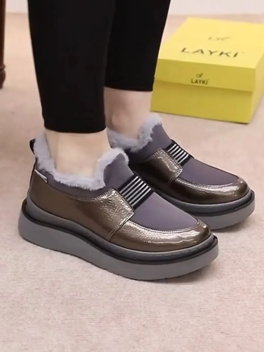 Thick-soled Soft Velvet Sneakers