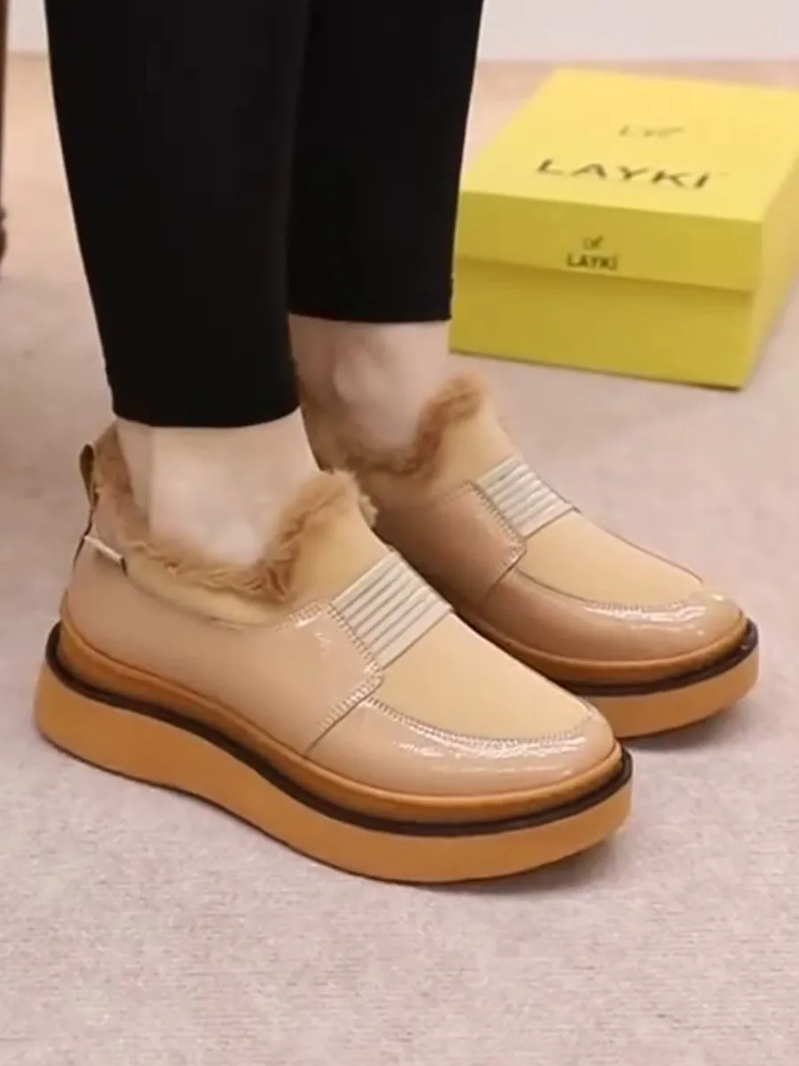 Thick-soled Soft Velvet Sneakers