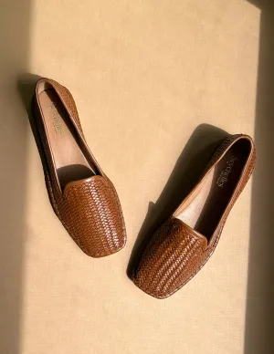Trustworthy Woven Leather Flats