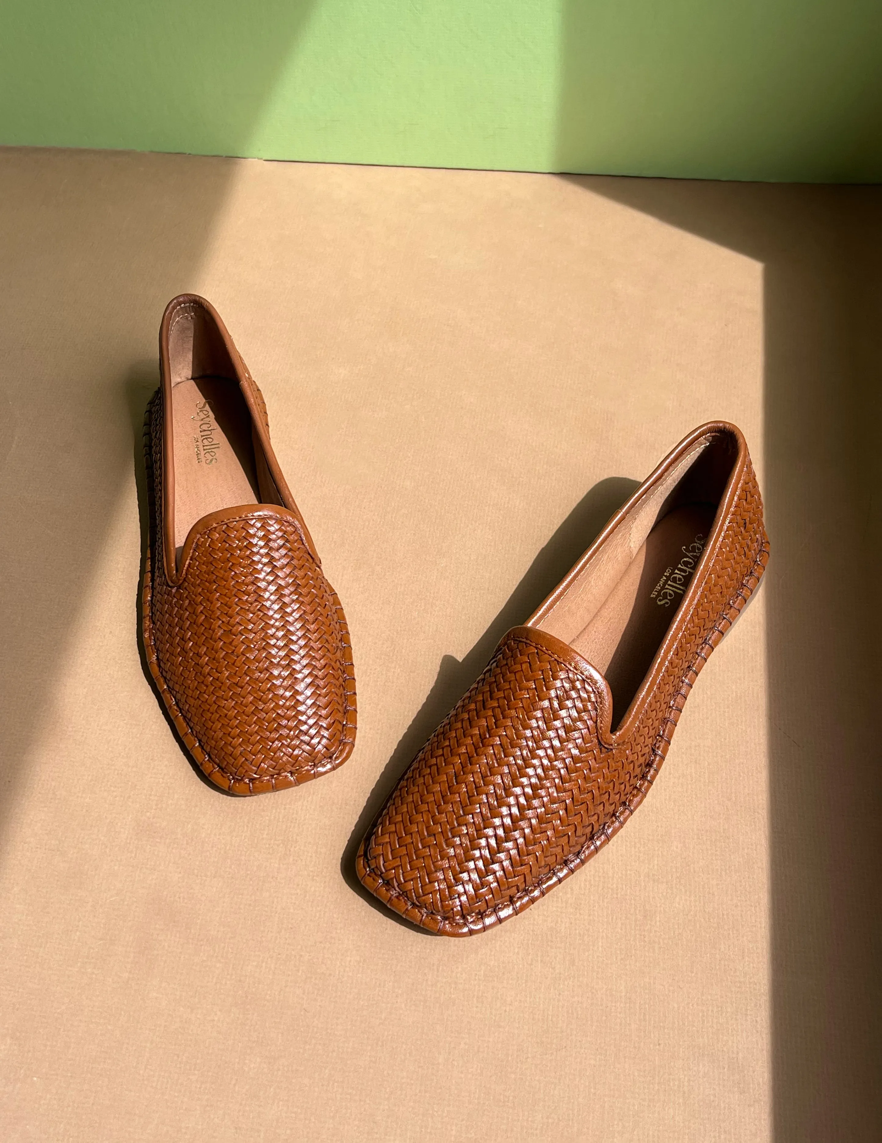 Trustworthy Woven Leather Flats