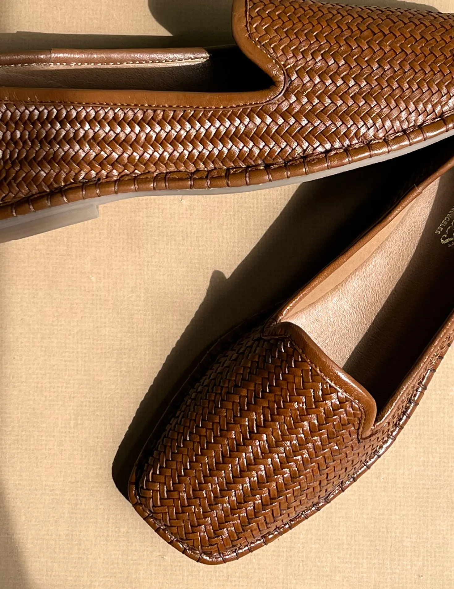 Trustworthy Woven Leather Flats