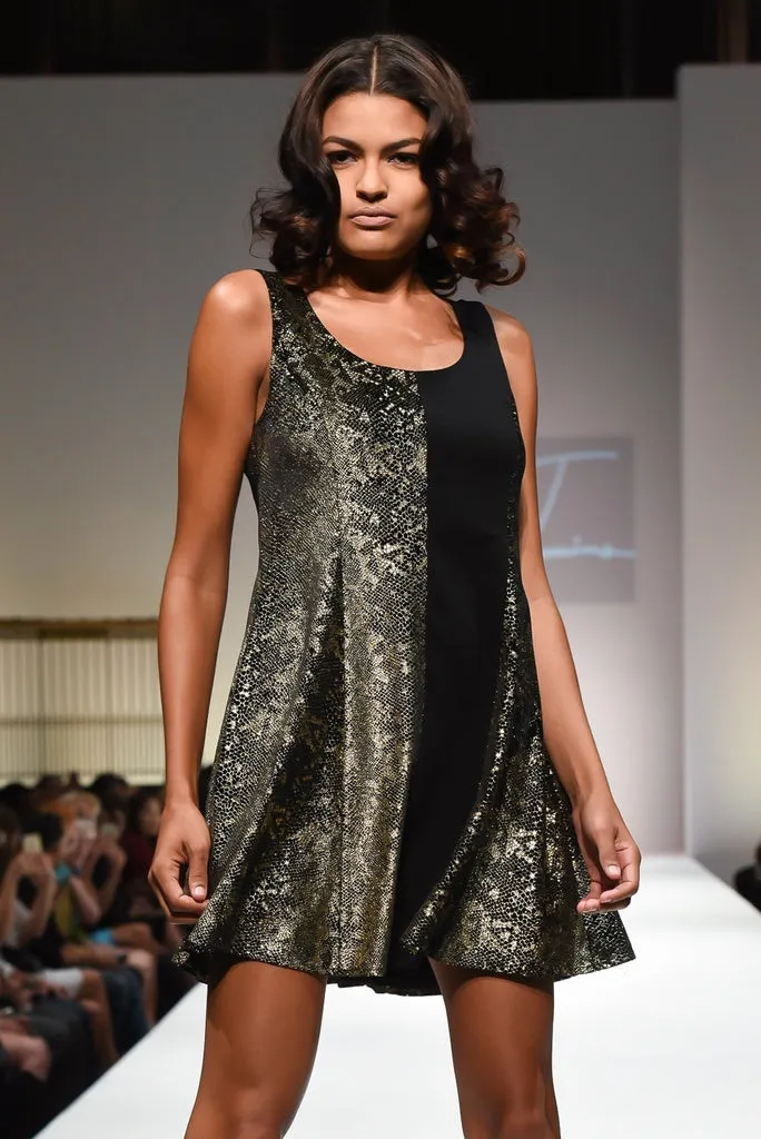UWI TWINS - Original Women's Gold Dress
