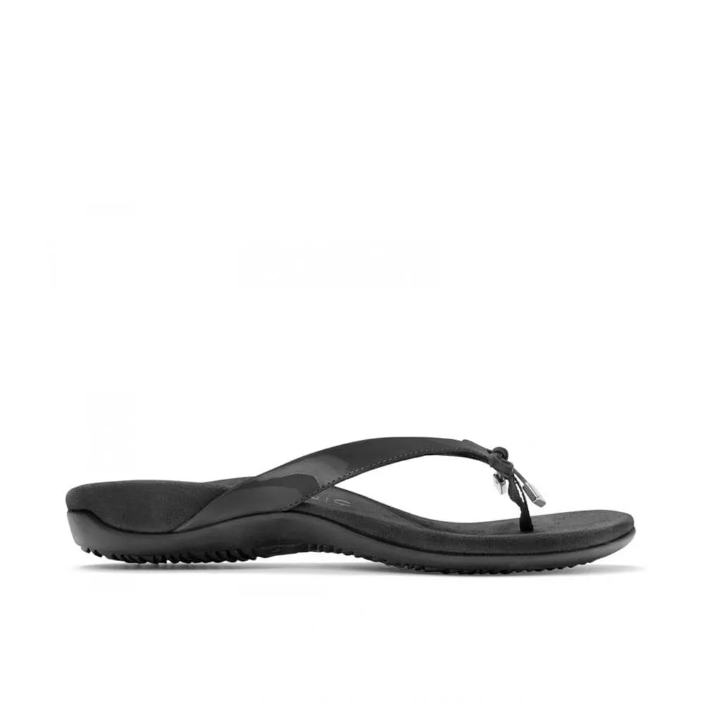 Vionic Women's Bella II Flip Flops- Black Patent
