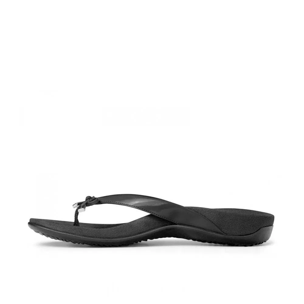 Vionic Women's Bella II Flip Flops- Black Patent