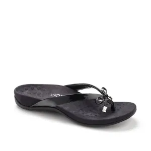 Vionic Women's Bella II Flip Flops- Black Patent