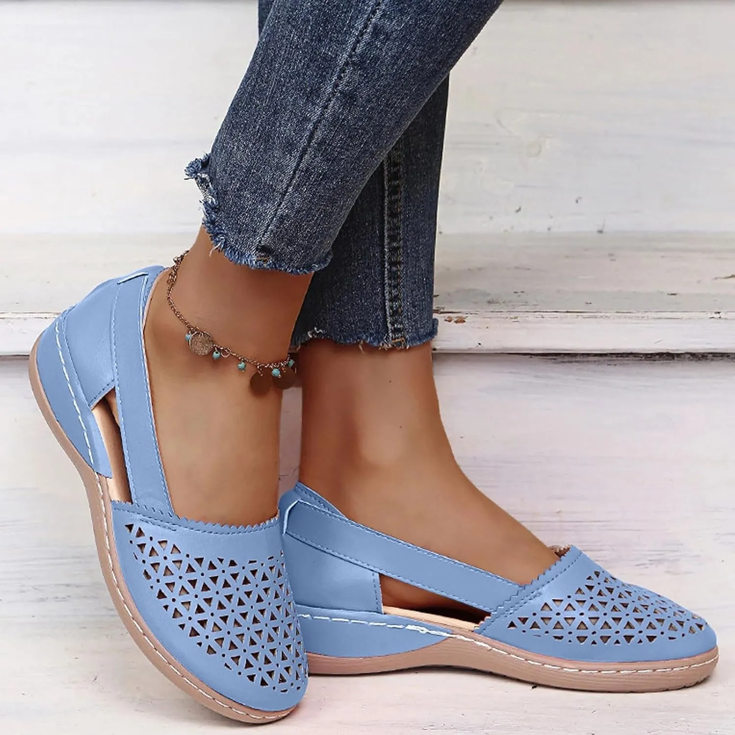 Women Shoes Fashionable And Comfortable Wedge Heeled Thick Soled Sandals Bare Boots Transparent Sandals Can Get Wet