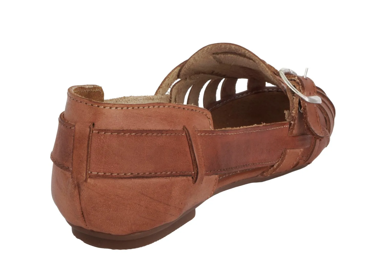 Women's Authentic Mexican Huaraches Sandals Genuine Ankle Strap Zip #772