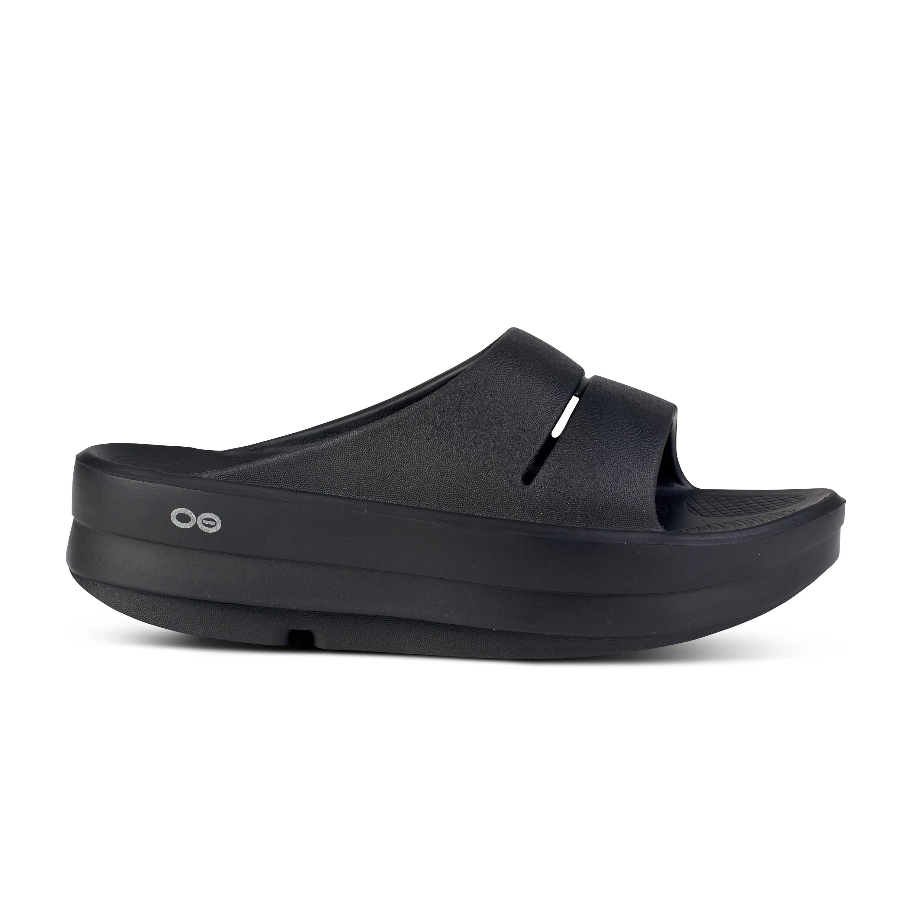 Women's OOmega OOah Slide Sandal in Black