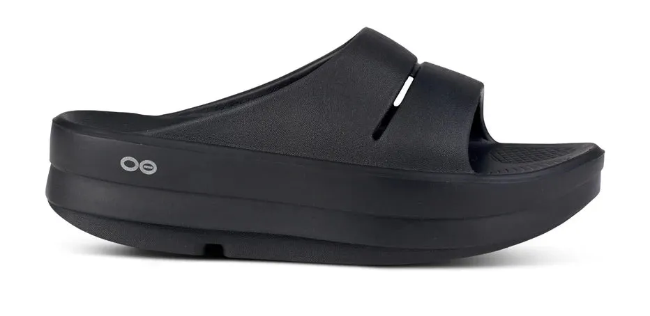 WOMENS OOMEGA OOAHH SLIDE -BLACK