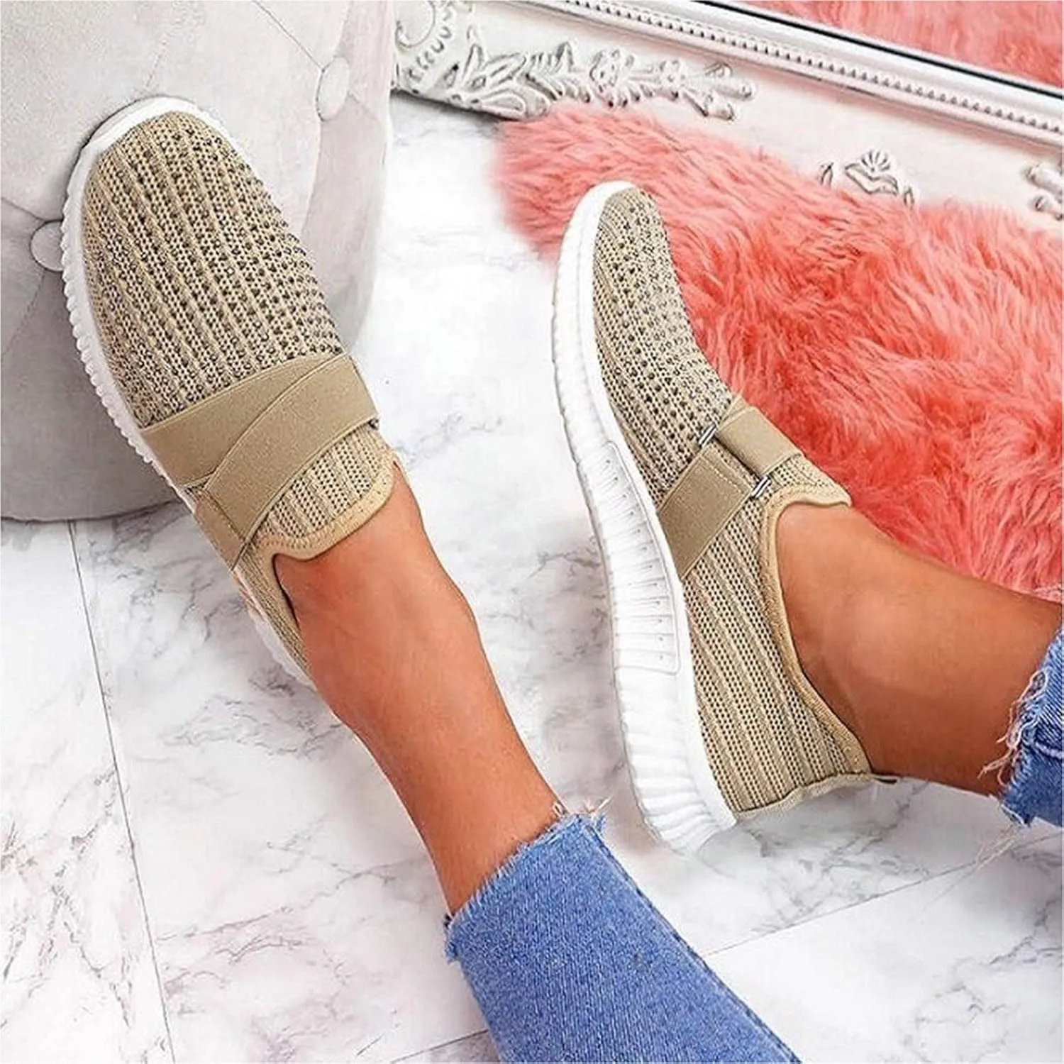 Womens White Platform Sneakers High Top Platform Shoes Fashion Canvas Sport Shoes Men Walking Women Platform Loafers Black Wedge Sneakers for Women