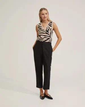Zebra Knitted Vest